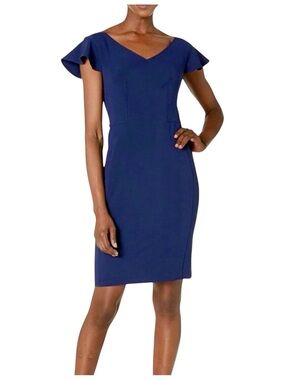 Lark & Ro | Flutter Sleeve Sheath Dress NWT